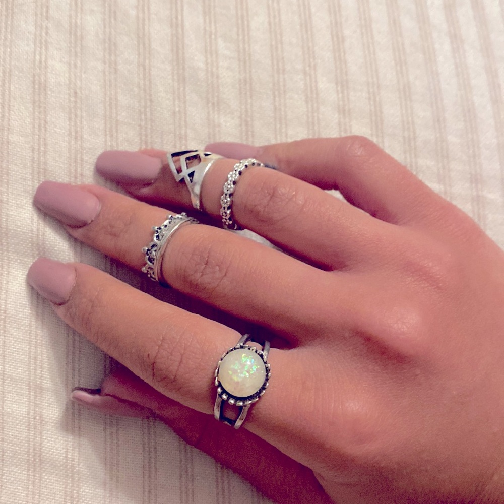Ring set🤍 silver